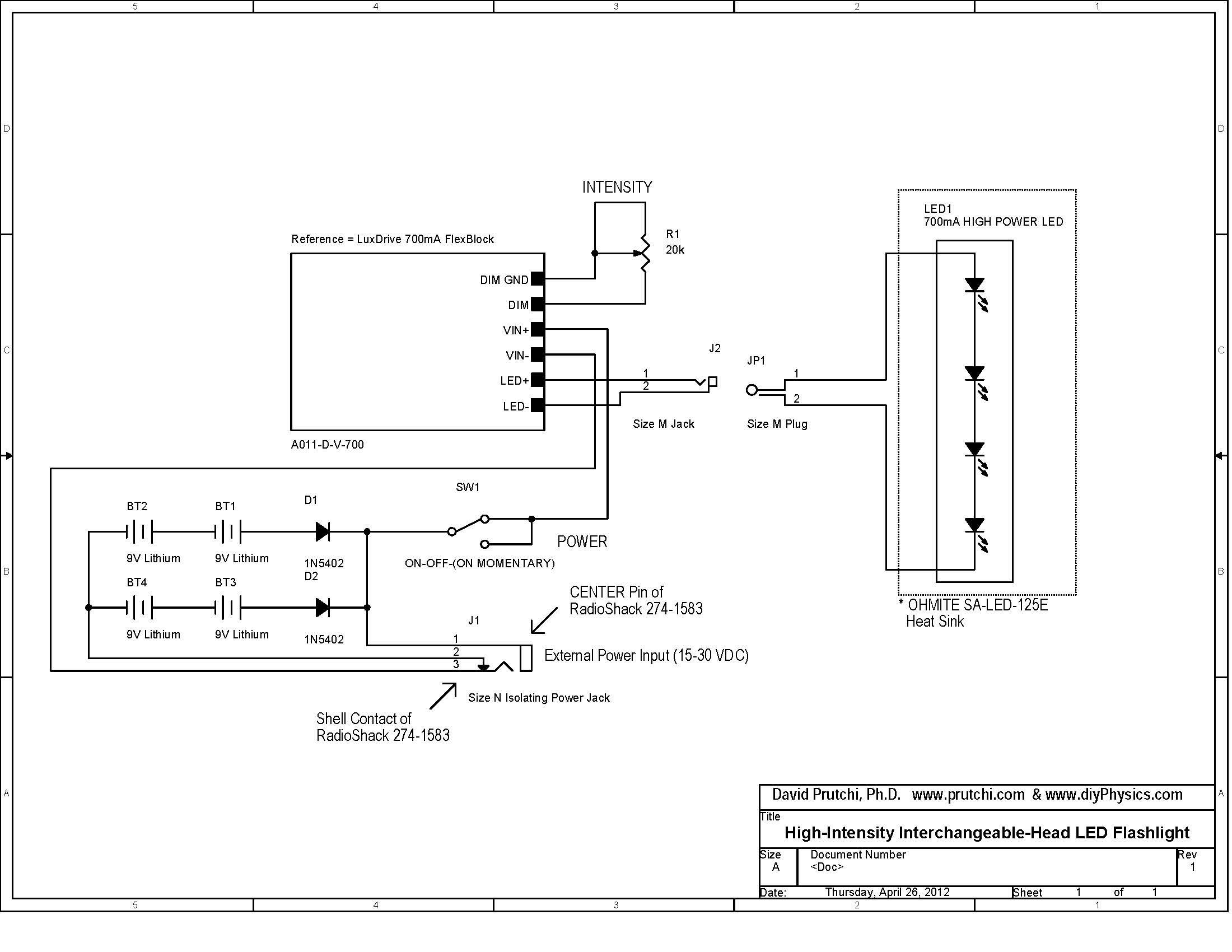 flashlight driver schematic flashlight driver schematic