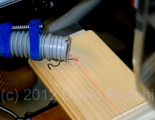 diode laser crosshair projector for diy CO2 laser cutter/engraver for X2 CNC mini mill mod by David Prutchi Ph.D.