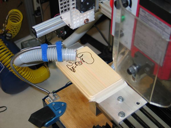 diy CO2 laser engraver/cutter mod for CNC Sieg X2 mini mill by David Prutchi