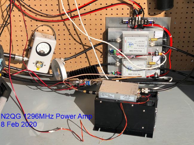 N2QG 1296 MHz power amplifier (c) 2020 David Prutchi, PhD